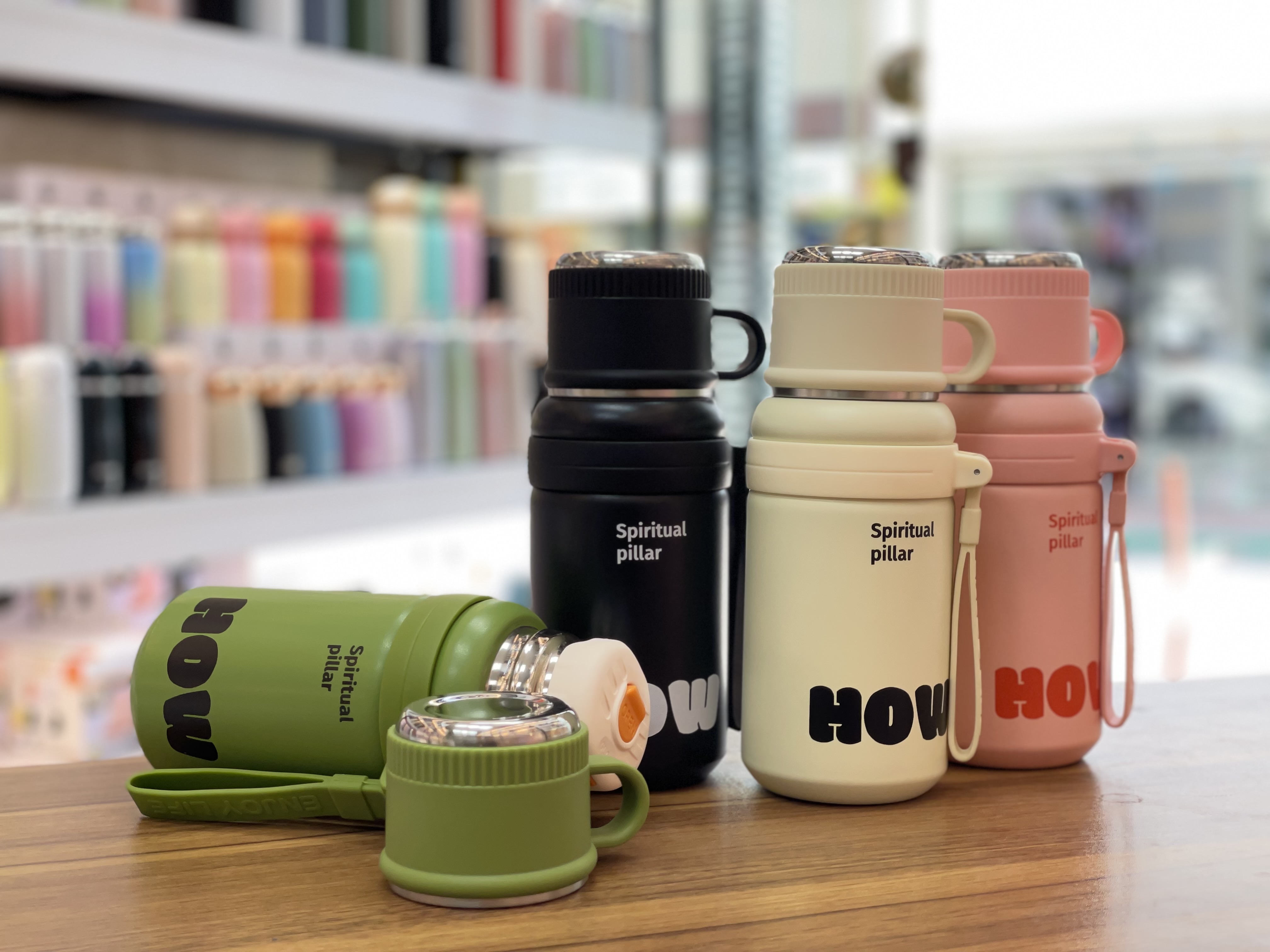 فلاسک کاپ دار HOW 600ml
